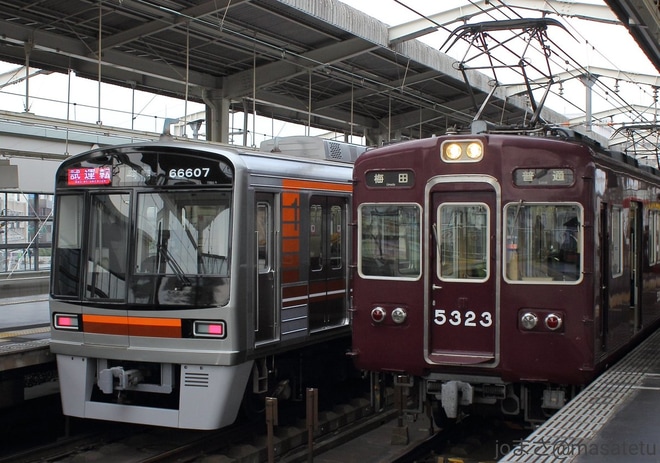 【大阪メトロ】66系66607F阪急線で試運転を不明で撮影した写真