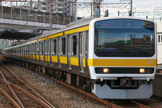 【JR東】209系ミツC512編成 方転回送を武蔵浦和駅で撮影した写真