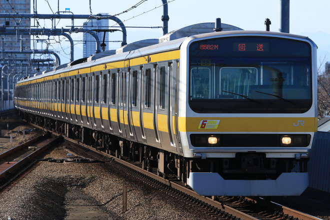 【JR東】E231系ミツB38編成返却回送を東小金井駅で撮影した写真