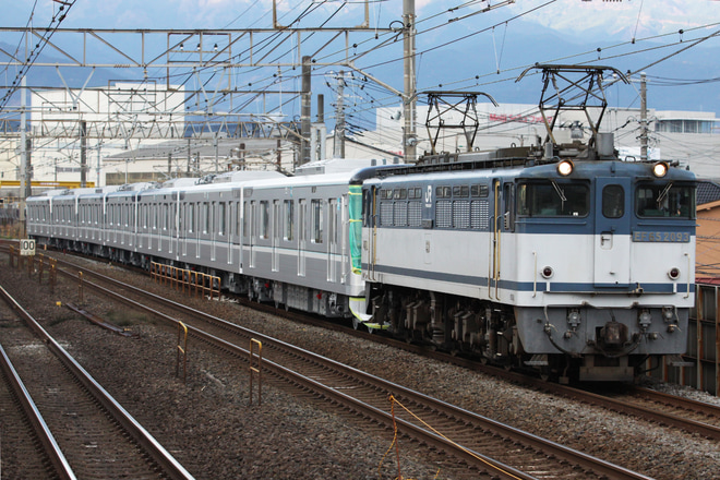 【メトロ】13000系13129F7両 甲種輸送を鴨宮駅で撮影した写真