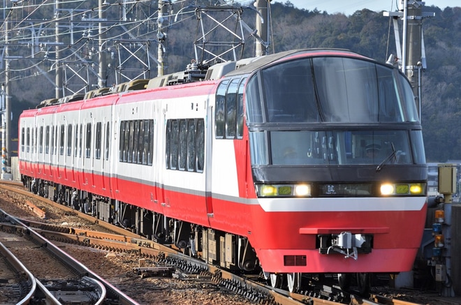 【名鉄】1200系1114F出場試運転を本宿駅で撮影した写真