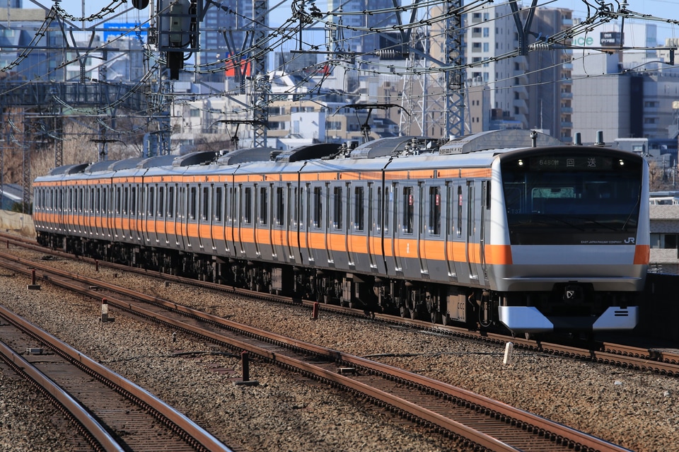 【JR東】E233系トタT37編成 東京総合車両センター入場の拡大写真