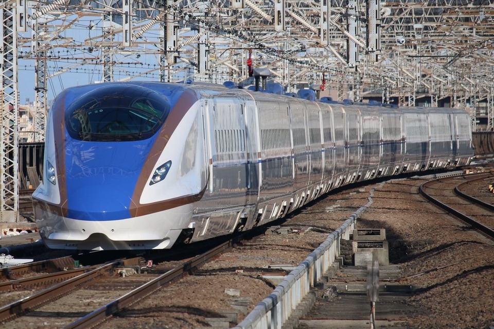 【JR東】新潟新幹線車両センター所属のE7系営業運転開始の拡大写真