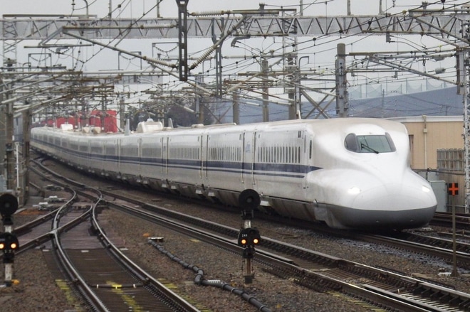 【JR海】N700A X0編成 廃車回送を岐阜羽島駅で撮影した写真