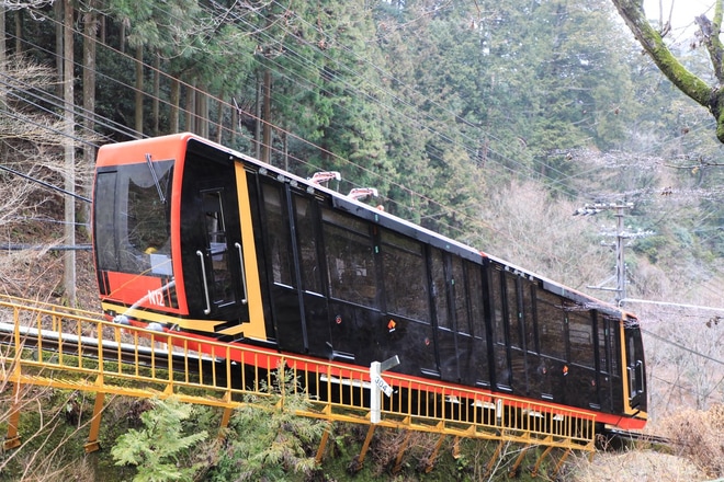 【南海】高野山ケーブル新型車両試運転を極楽橋〜高野山間で撮影した写真
