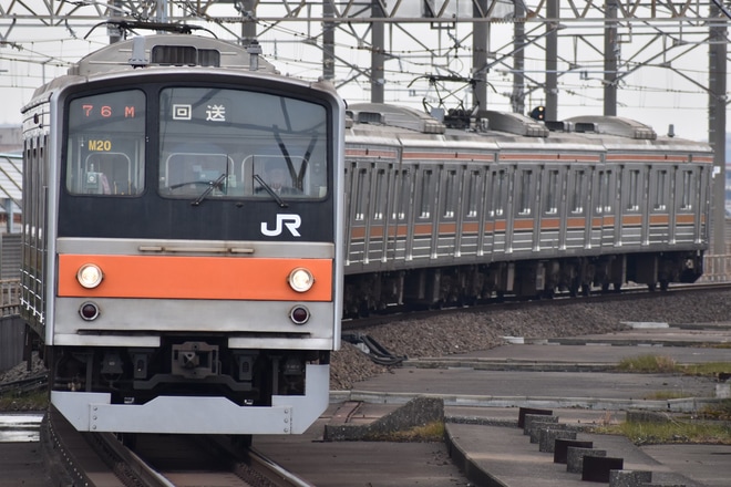 【JR東】205系ケヨM20編成 大宮総合車両センター入場を南船橋駅で撮影した写真