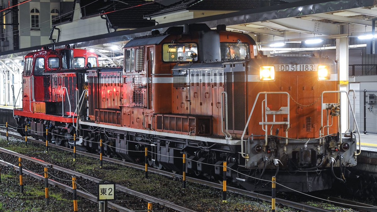 嵯峨野】DE10-1104後藤総合車両所出場配給 |2nd-train鉄道ニュース