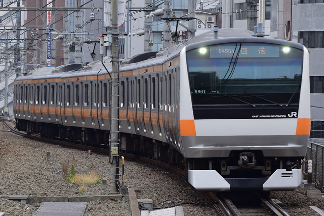 【JR東】E233系トタ青661編成TK入場を恵比寿駅で撮影した写真