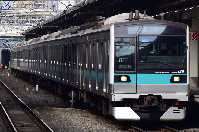 【JR東】E233系マト14編成 東京総合車両センター入場を池袋駅で撮影した写真
