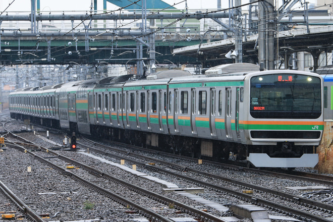 【JR東】E231系ヤマU502編成 大宮総合車両センター入場を大宮駅で撮影した写真