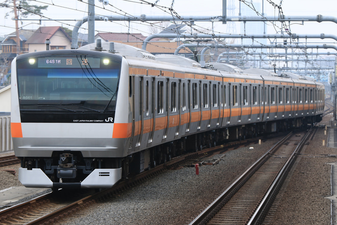 【JR東】E233系トタ青661編成東京総合車両センター出場を国立駅で撮影した写真