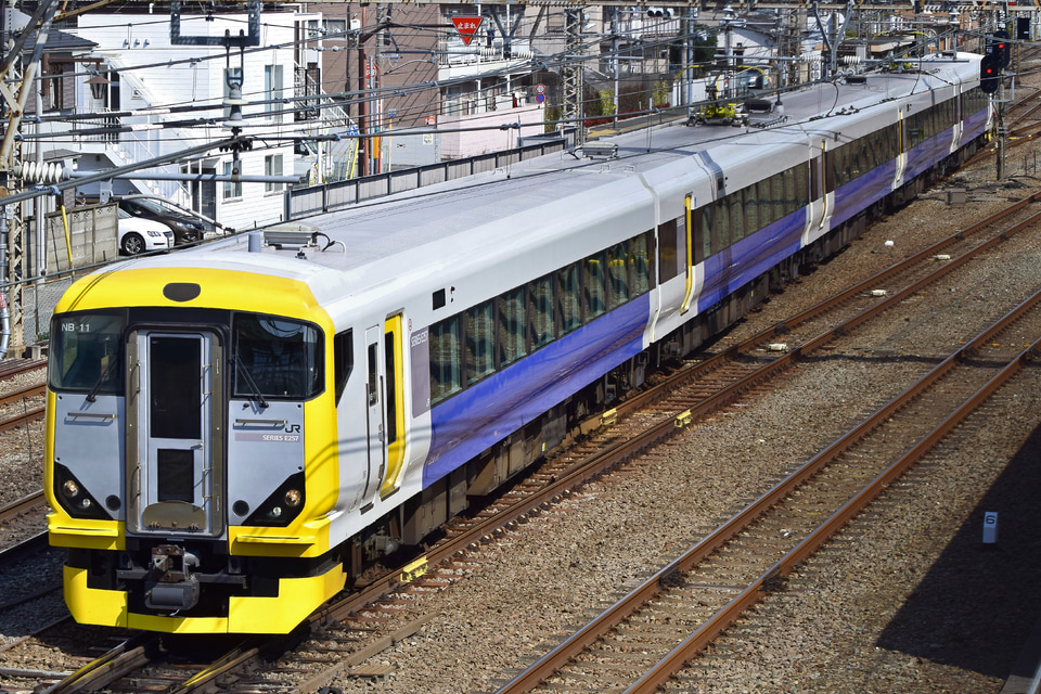 【JR東】E257系マリNB-11編成塗装が代わり豊田車セ送り込み回送の拡大写真