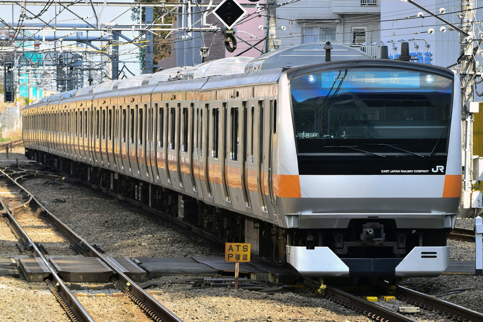 【JR東】E233系トタT8編成東京総合車両センター出場回送の拡大写真
