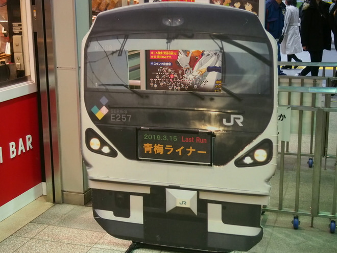 【JR東】中央ライナー・青梅ライナー運転終了を拝島駅で撮影した写真
