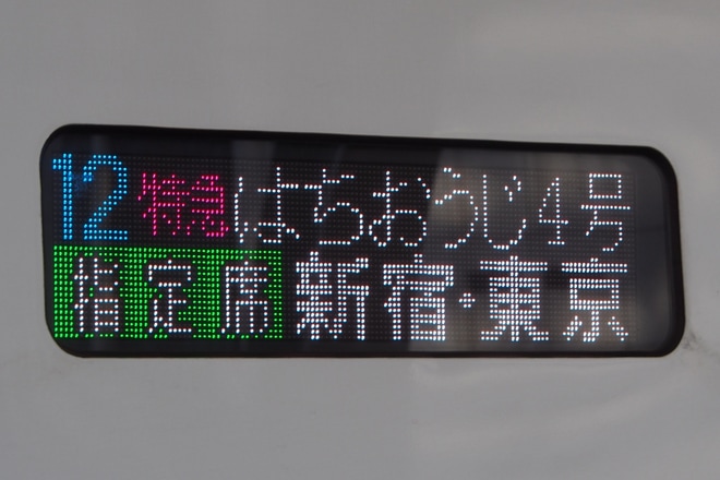 【JR東】特急「はちおうじ」運行開始を東京駅で撮影した写真