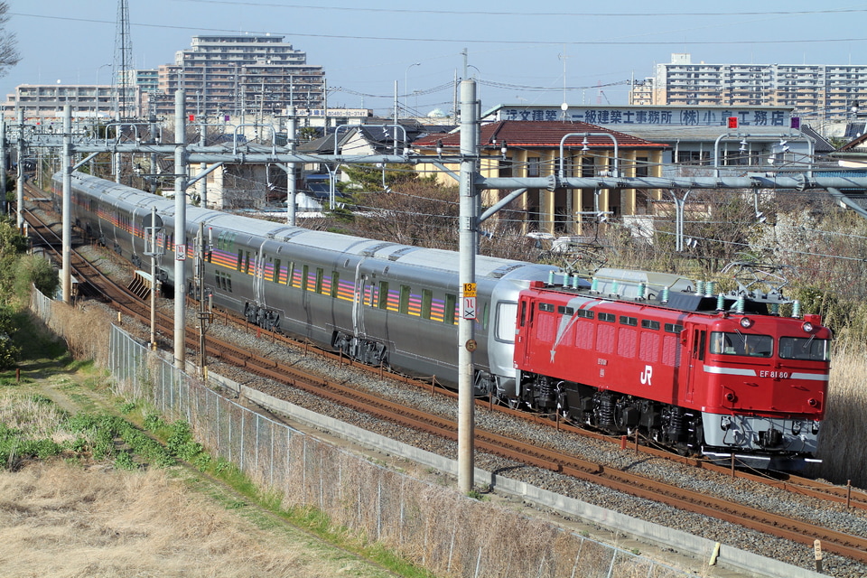 【JR東】E26系カシオペア試運転の拡大写真