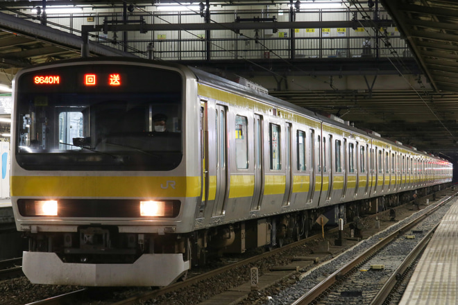 【JR東】E231系ミツB26編成 所属区へ回送を大宮駅で撮影した写真