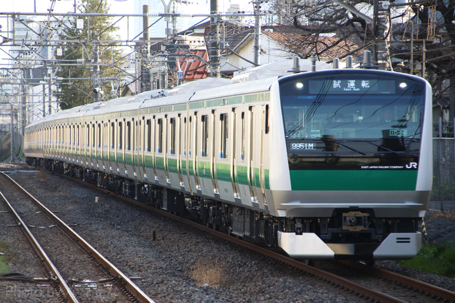 【JR東】E233系ハエ134編成 性能確認試運転を十条駅で撮影した写真