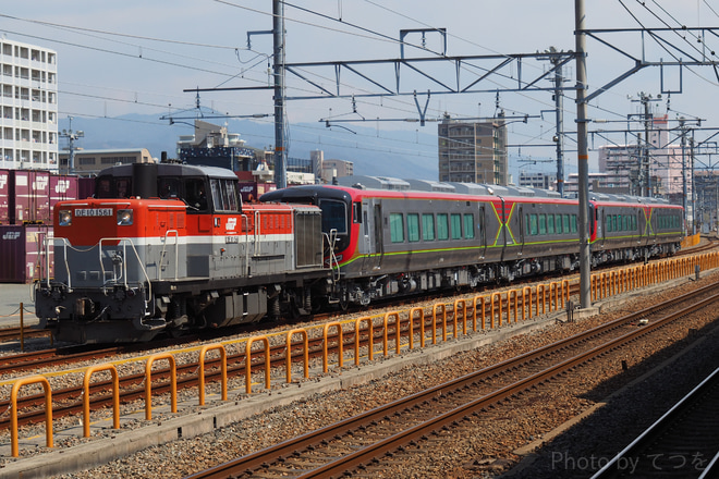 【JR四】2700系第3/4編成甲種輸送を鷹取駅で撮影した写真