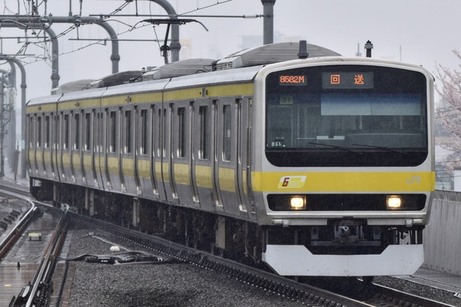 【JR東】E231系ミツB31編成三鷹返却回送を東小金井駅で撮影した写真