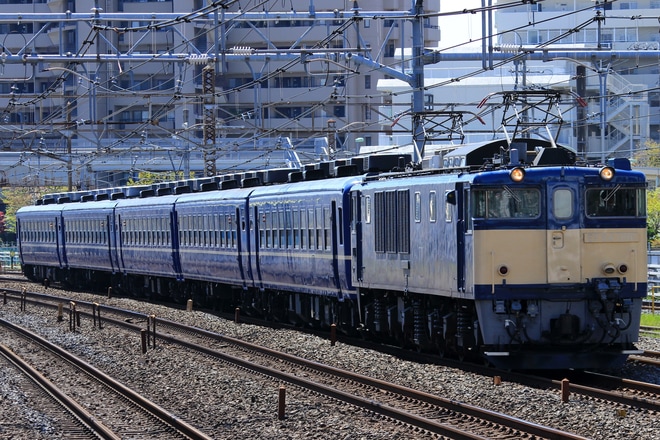【JR東】EF64-1001牽引「花めぐり号」返却回送を蕨駅で撮影した写真