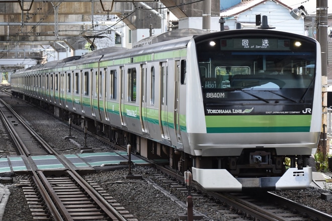 【JR東】E233系クラH001編成 東京総合車両センター入場を西大井駅で撮影した写真