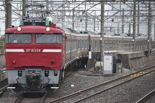 【JR東】205系ケヨM14編成 海外譲渡配給を新習志野駅で撮影した写真