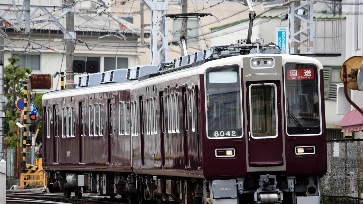 阪急】8000系8042F正雀工場入場 |2nd-train鉄道ニュース