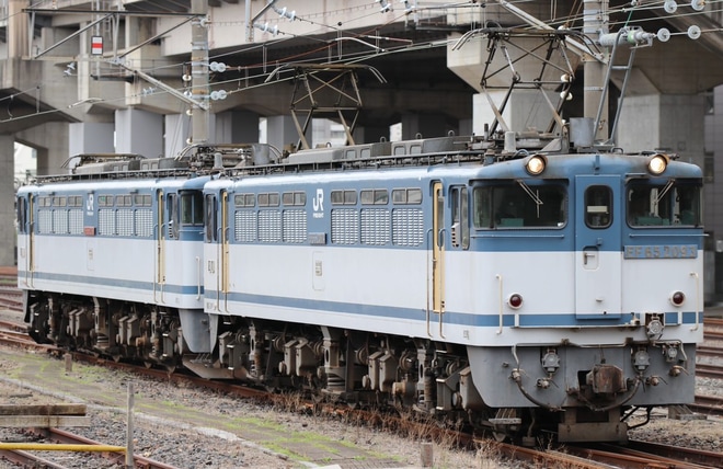 【JR貨】EF65-2089大宮車両所入場を大宮駅で撮影した写真