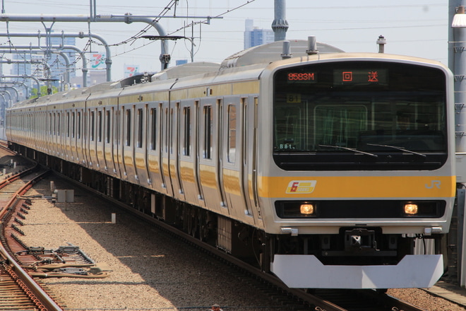 【JR東】E231系B81編成武蔵小金井添削回送を東小金井駅で撮影した写真