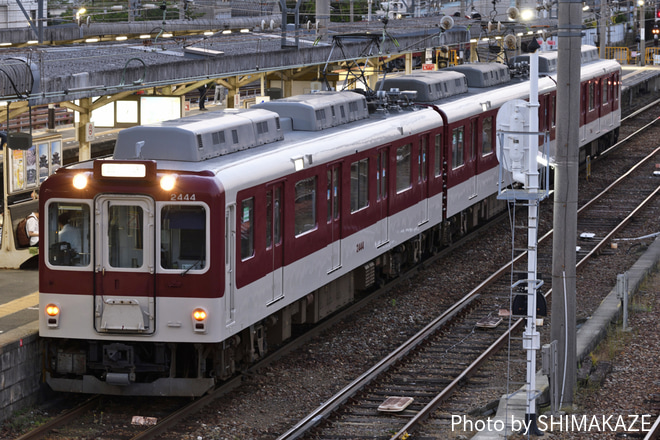 【近鉄】2444系 G44 入場回送を塩浜駅で撮影した写真