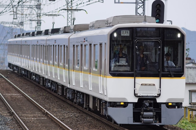 【近鉄】5820系DF51五位堂出場試運転を松塚駅で撮影した写真