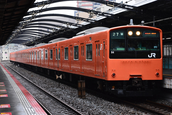 【JR西】大阪環状線201系の営業運転終了を森ノ宮駅で撮影した写真