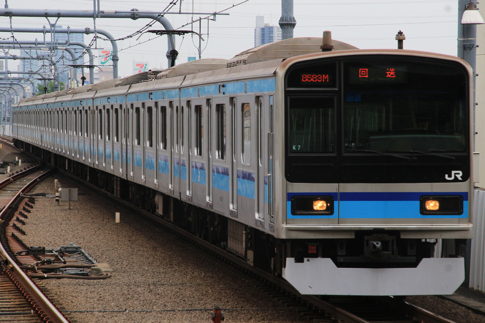 【JR東】E231系800番台K7編成武蔵小金井への拡大写真