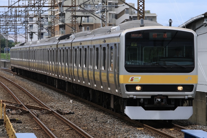 【JR東】E231系ミツB2編成 東大宮操へ回送を西浦和駅で撮影した写真