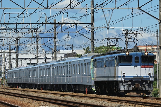 【メトロ】13000系13134F甲種輸送を辻堂〜藤沢間で撮影した写真