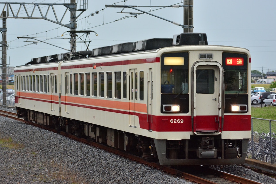 【東武】6050系6169F 南栗橋車輪転削返却回送の拡大写真