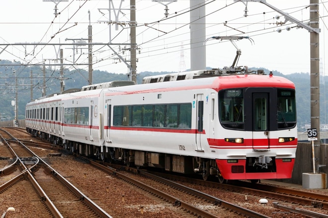 【名鉄】1700系1702F舞木出場試運転を本宿駅で撮影した写真