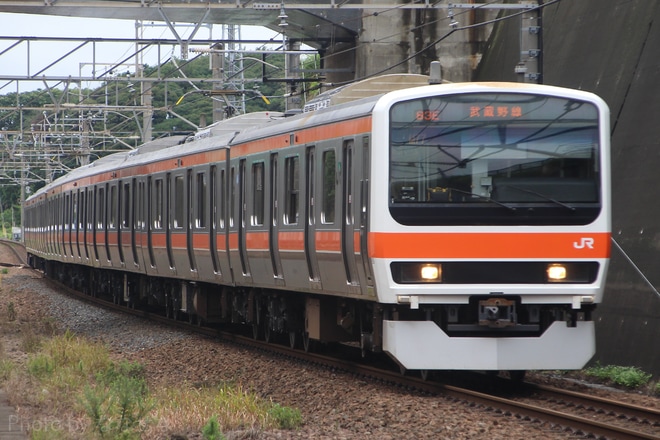 【JR東】209系ケヨM77編成 営業運転開始を船橋法典駅で撮影した写真