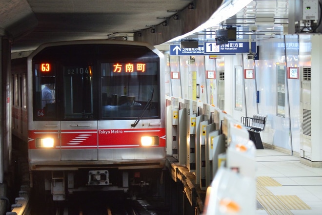 【メトロ】方南町への6両編成の直通運転開始を中野新橋駅で撮影した写真