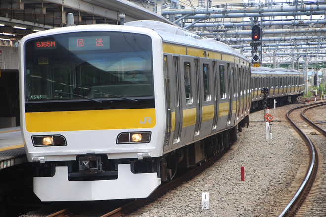 【JR東】E231系ミツA545編成 東京総合車両センター出場を大崎駅で撮影した写真