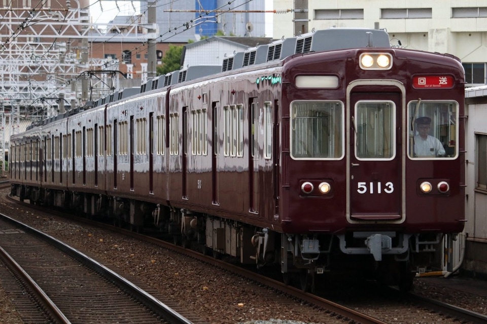 【阪急】5100系5102F+5118F正雀入場回送の拡大写真