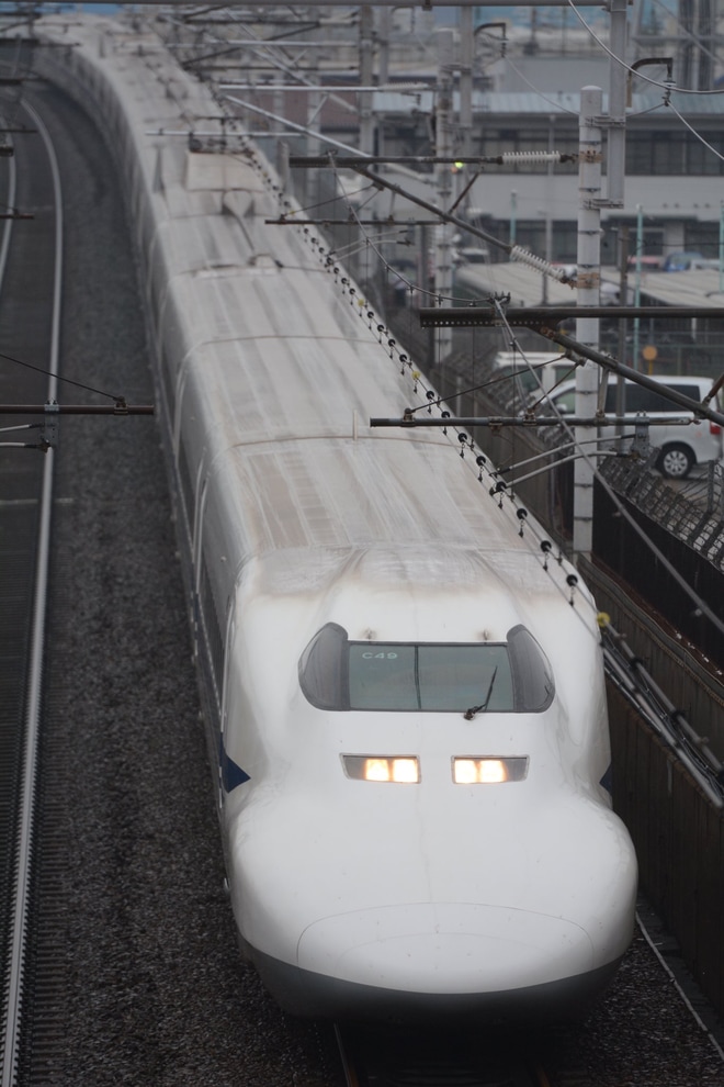 【JR海】700系C49編成 廃車回送を名古屋〜三河安城間で撮影した写真