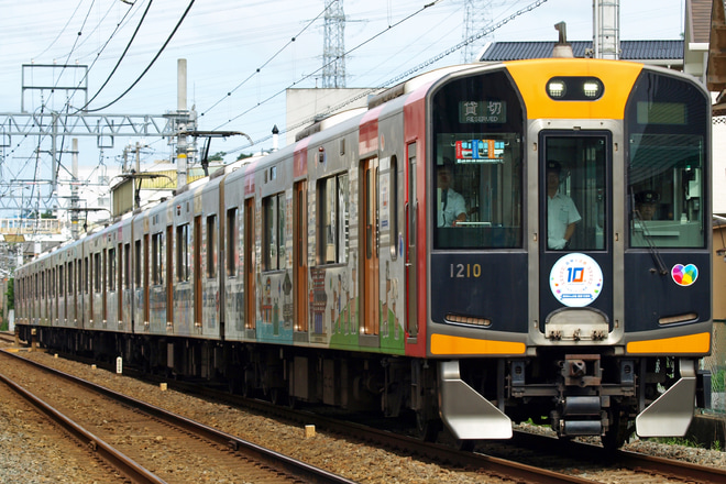 【阪神】阪神なんば線開通10th 3社車庫めぐり貸切列車を妻鹿～白浜の宮間で撮影した写真