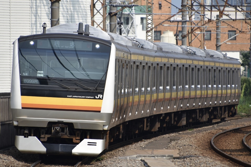 【JR東】E233系ナハN4編成 東京総合車両センター出場の拡大写真
