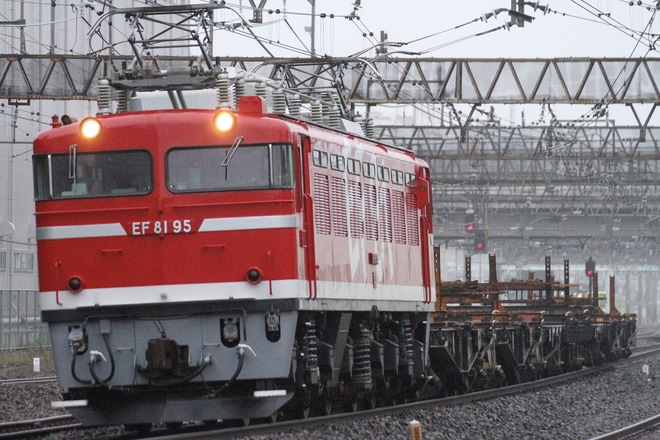 【JR東】EF81-95牽引水戸工臨返空運転を馬橋～北松戸間で撮影した写真