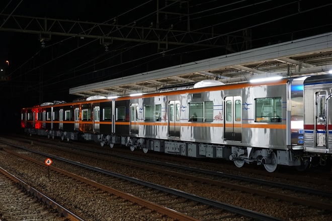 【京成】新型車両3100形3152編成 J-TREC出場回送を南太田駅で撮影した写真