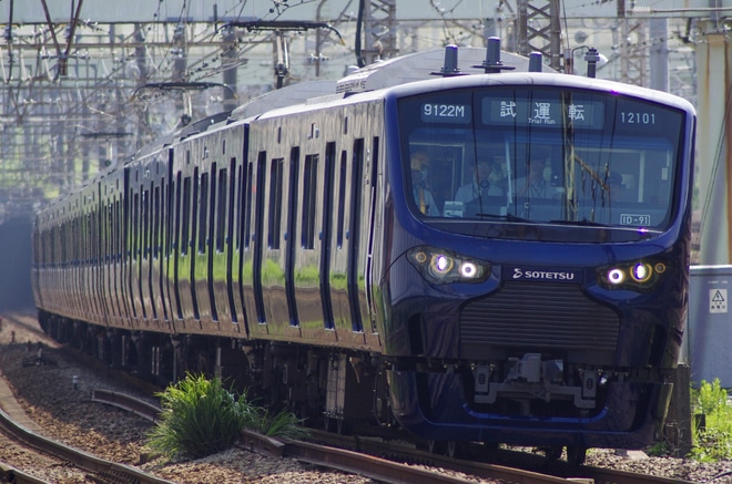 【相鉄】12000系JR線直通日中試運転スタートを羽沢～鶴見間で撮影した写真