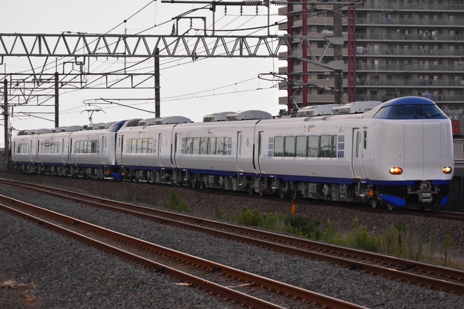 【JR西】271系HA653+HA654編成 出場試運転を堅田駅で撮影した写真