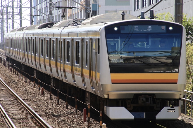 【JR東】E233系ナハN10編成 国府津車輪転削回送を武蔵小杉駅で撮影した写真